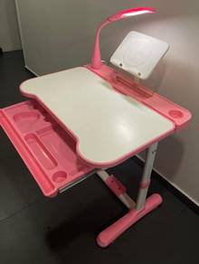 Pink Study Table & Chair Set for Sale (1 Set Only)