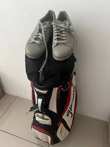Golf bag and shoes
