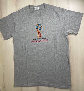 Gildan 2018 FIFA World Cup Grey Tee #BW Used