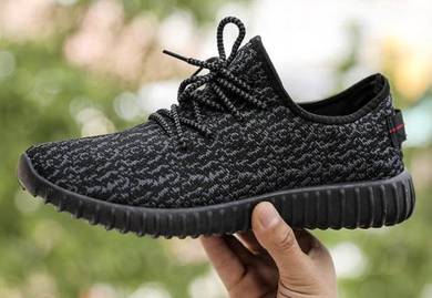S0251 Black Sports Breathable Sneakers Kasut Shoes