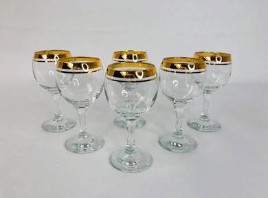 Gold Wine Glasses Collection