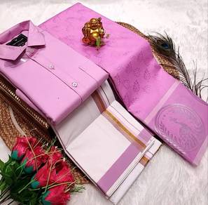 couple combo set saree with jippa and dhoti
