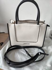 Charles & Keith Mini Daylla Tote Bag - Cream
