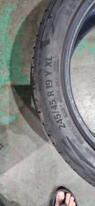 Continental ecocontact6Q is 245 45 19 runflat bmw