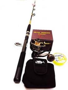 Seahawk first stik rod combo gtech dual power reel