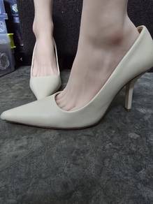 MNG Cream Pointed Heels