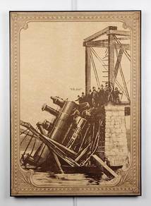 Vintage‐Style Poster Print – Train Scene