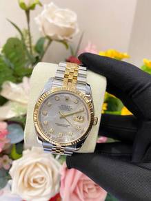 2005 Rolex Datejust Half 18k750 Yellow Gold
