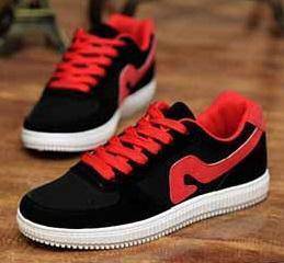 0244 Black Trendy Sneakers Smart Men Casual Shoes