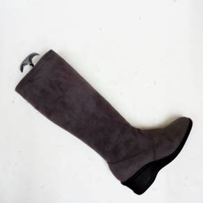 Grey Knee Height Boot