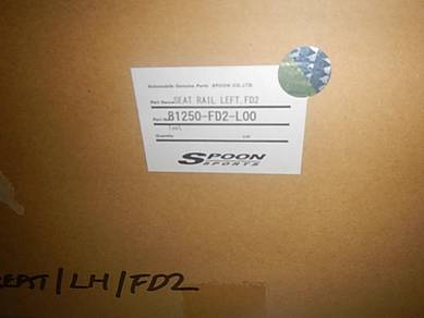 Spoon Reclining Bucket Seat Railing LH FD2 Type R