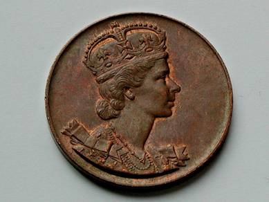 Canada Coronation QEII Copper Token 1953