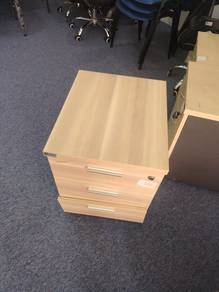 Maple 3 Drawer Mobile Pedestal TF242
