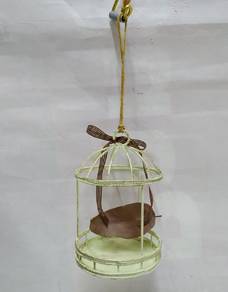 Metal Bird Cage Storage Shelf Flower Gift Home Off