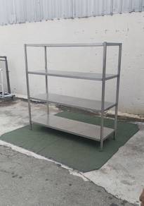 Q56-H Rak Keluli 5ft 4 Tier Stainless Steel Rack