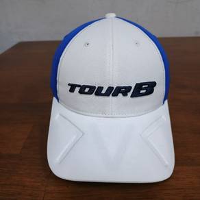 Bridgestone Tour B Golf Adjustable Cap White Blue
