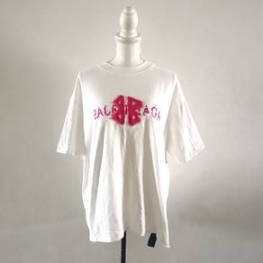 Balenciaga Paris Pink Logo T-shirt