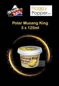 Polar 100 % Pure Musang King Ice Cream 3x125 ml