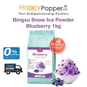 Bingsu Snow Ice shave Powder Blueberry 1kg