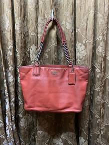Coach Red Madison Tote