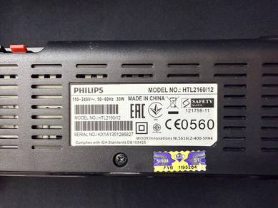 Philipps Soundbar Speaker Model HTL2160/12