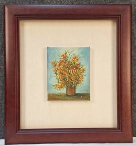 Framed Oil Painting - Rustic Arrangement