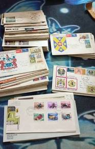 FDC New Zealand,Australia,Great Britain and U.S.A