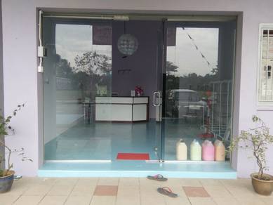PASANG GLASS WALL 12mm l dinding kaca kalis pecah
