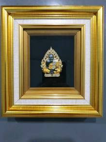 Thai Monk in Golden Frame 6"x6-1/2
