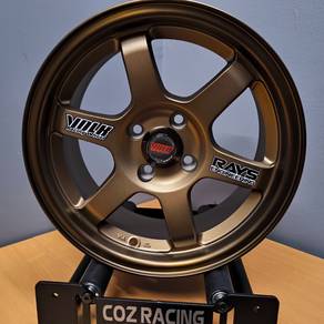 NEW SPORT RIM 15 iNCH TE37 ET 28 MYVI CITY JAZZ