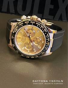 Rolex Daytona 116515LN Baguette Diamond sundust