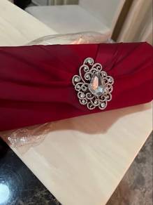 Clearance-Red Dinner Clutch