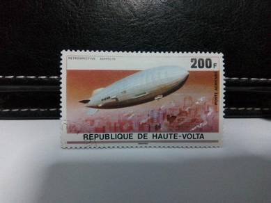 Haute Volta Stamps Zeppelin
