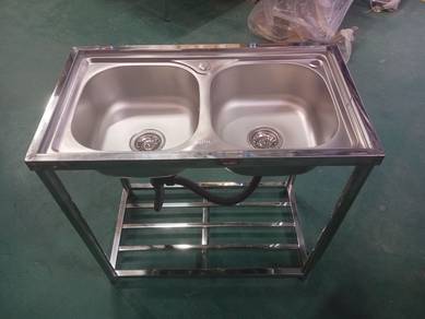 Stainless Steel Kitchen Sink Double V1