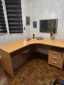 Office Study PC Table with Drawers
