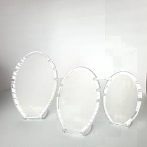 3-Pc Acrylic Jewelry Stand Set (Pendant & Ring)