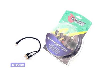 Caliber cranker series 1f to 2m rca cable