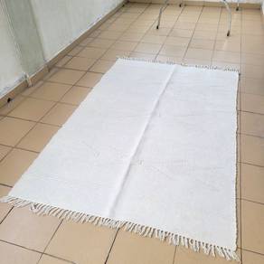 IKEA rug carpet mat cream white rug