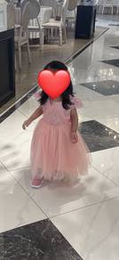 Dress Budak Perempuan Pink