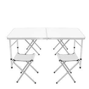 Meja table 4 kerusi lipat EW