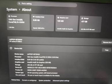 HP Laptop 15-fd0xxx (CAN NEGO)