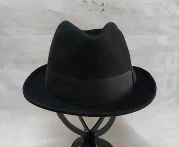 Dorfman Pacific men's fedora long oval wool hat