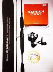 Shimano sienna 1000 combo quantum snapshot rod