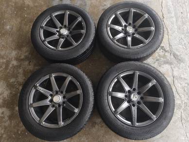 Rim second 14 raxer siap tayar myvi saga axia beza