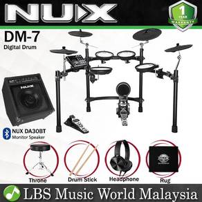 NUX DM7 5-Piece Digital Drum Set Mesh Head DA30BT