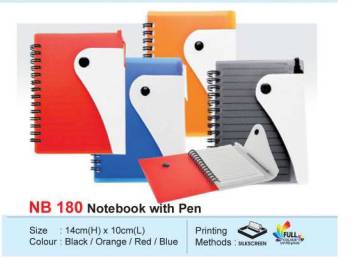 Notebook with pen NB 180