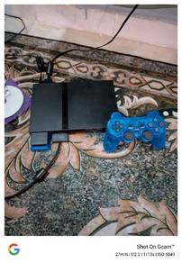 PS2 Slim Original Set Lengkap + 6 Games + 2 stickk