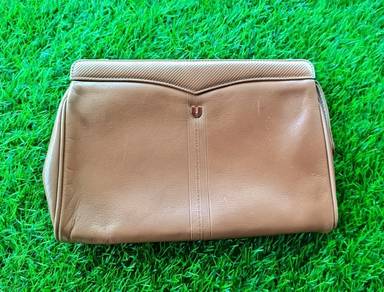 Emanuel Ungaro leather clutch bag