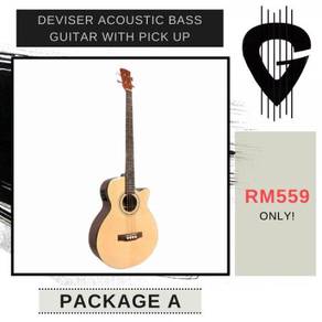 Acoustic bass guitar with pick up