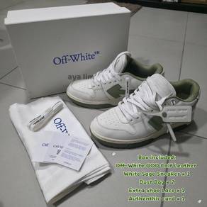 Off-White Out of Office Leather White Sage Sneaker